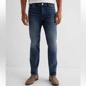 Express Slim Dark Wash Straight Leg Hyper Stretch Denim Jeans Size 30 X 32